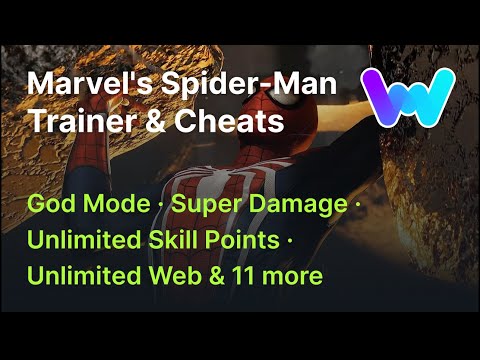 Marvel's Spider-Man Remastered Trainer +15 Cheats (God Mode, Unlimited Web, Super Damage, & 12 More)