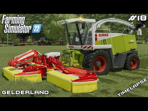 MEET FRANKENSTEIN CLAAS JAGUAR MOWER | Animals on Gelderland | Farming Simulator 22 | Episode 18