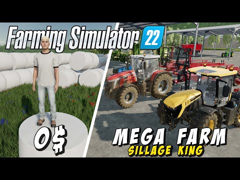 MEGA Challenge from $0 on FLAT MAP🚜Ep. 12🚜Farming Simulator 2022 timelapse