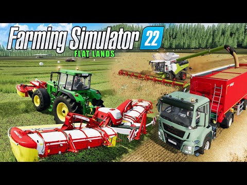 MEGA Challenge from $0 on FLAT MAP🚜Ep. 4🚜Farming Simulator 2022 timelapse