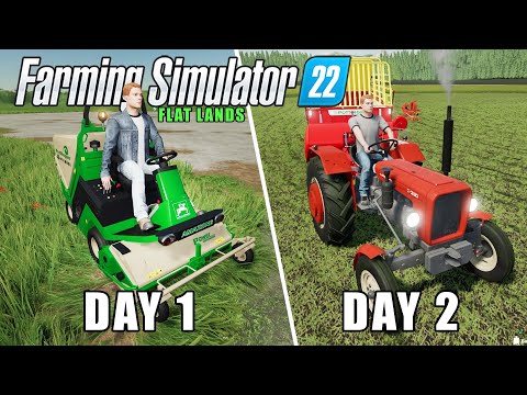 MEGA Challenge from $0 on FLAT MAP🚜Farming Simulator 2022 timelapse
