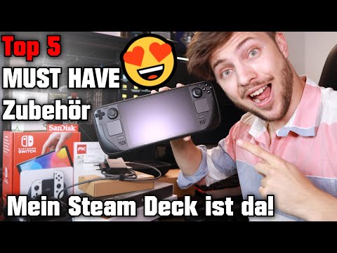 Mein Steam Deck ist da! 😍 Top 5 MUST HAVE Zubehör Matte Display Folie Kickstand Case Controller Dock