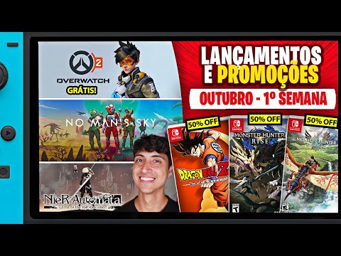 MELHOR SEMANA DA HISTÓRIA DO SWITCH! 2 Grátis! Grandes! | Lançamentos e Promoções Switch Outubro 1
