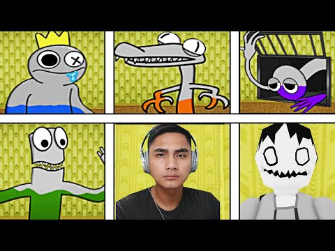 Mga Rainbow Friends Malulungkot Sa Roblox Backroom Morph.