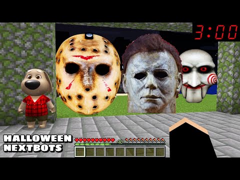MICHAEL MYERS NEXTBOT AND JASON AND JIGSAW CHASED ME in Minecraft – Gameplay – Coffin Meme