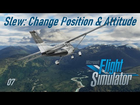 Microsoft Flight Simulator 07 Slew Mode to Move the Plane