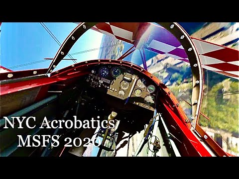 Microsoft Flight Simulator 2020 Acrobatics over NYC in Pitts Special S-2S