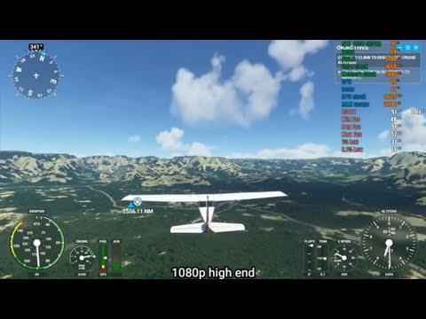 Microsoft Flight Simulator 2020 Gtx 1660 super + Ryzen 5 2600 All presets Fps test @1080p