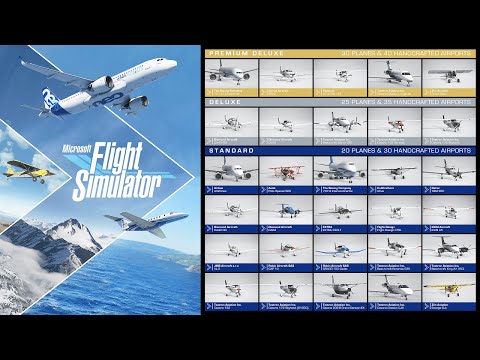 Microsoft Flight Simulator (2020) – Official Planes and Hand-Crafted Airports Overview