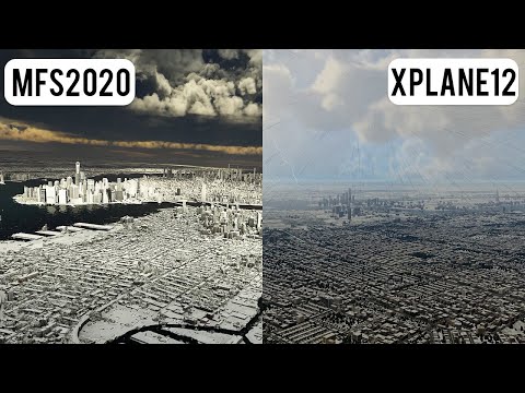 Microsoft  Flight Simulator 2020 vs X Plane 12 Weather Comparison