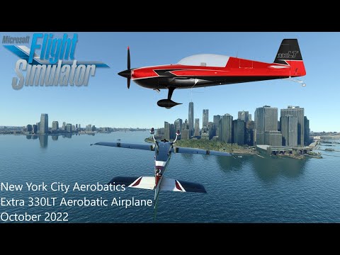 Microsoft Flight Simulator | Extra 330LT New York City Aerobatic Air Show | No Commentary