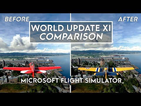 Microsoft Flight Simulator – World Update 11 Before and After Comparison