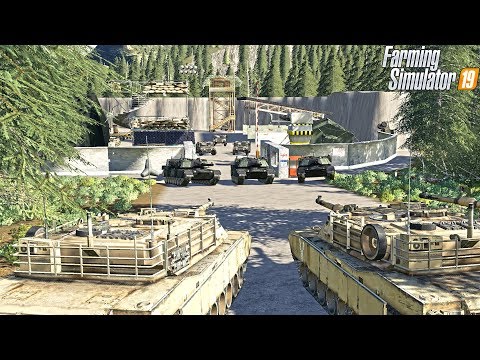 MILITARY BASE GETS ATTACKED | (TANKS + ARMORED VEHICLES) | FARMING SIMULATOR 2019