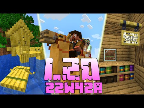Minecraft 1.20: [Snapshot 22w42a] Co Nowego? WIELBŁĄD! DESKI Z BAMBUSA! TRATWA! WISZĄCE TABLICZKI!