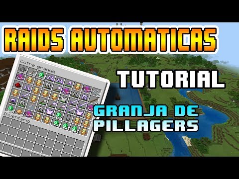 Minecraft Bedrock Granja de pillagers/Raids Automaticas xbox one/MCPE/Java/ps4/Win10