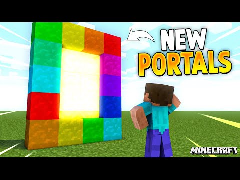 Minecraft But There are NEW CUSTOM PORTALS…