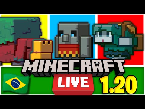 MINECRAFT LIVE 2022 – MOB VOTE & 1.20 | VEM PRA LIVE!!!