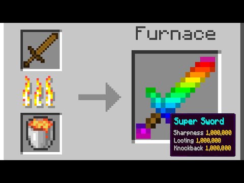 Minecraft, Maar Items Smelten Enchant Level 1,000,000..