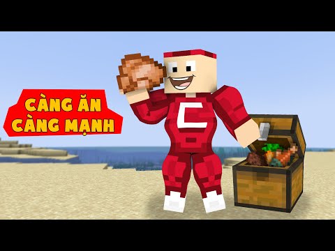 Minecraft Nhưng Càng Ăn Càng Mạnh
