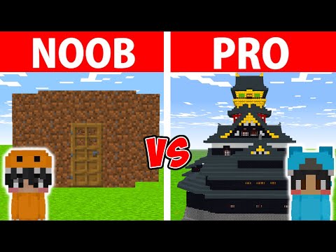 Minecraft NOOB vs PRO vs HACKER SAFEST FAMILY HOUSE BUILD CHALLENGE IN MINECRAFT Animation