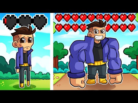 MINECRAFT pero TUS CORAZONES = TU FUERZA 😱❤ HARDY y TROLERO