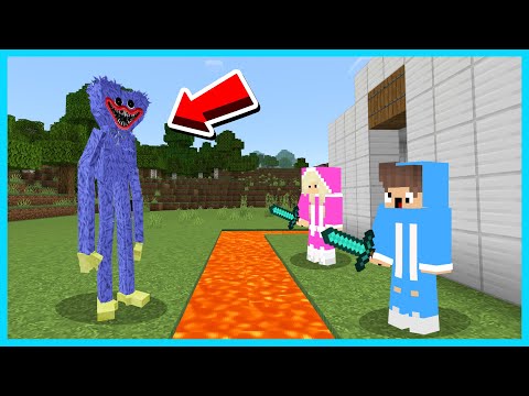 MIPAN & ZUZUZU Buat Rumah Paling Aman Vs Huggy Wuggy! Di Minecraft