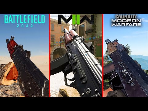 Modern Warfare 2 vs Battlefield 2042 vs MW 2019 – Weapons comparison (Sounds & Reload Animation)