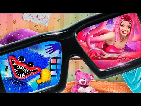 Mommy Long Legs and Huggy Wuggy Build Secret Rooms under the Bed