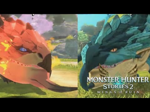 Monster Hunter Stories 2 – Rathalos Azur & Rathian Sakura !