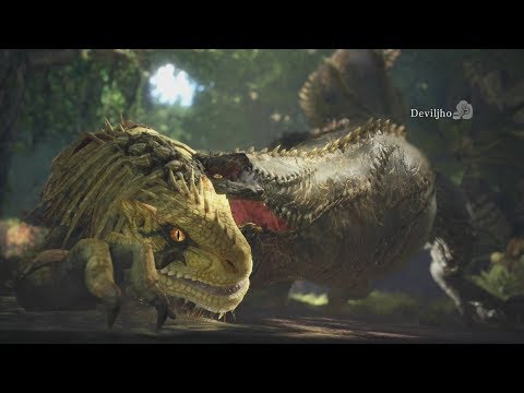 Monster Hunter World: Deviljho Boss Fight (with Cutscene!) – Solo / Long Sword