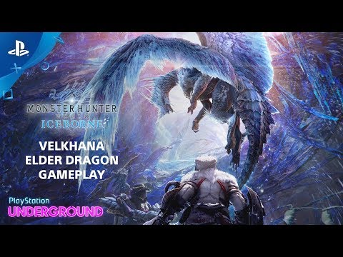 Monster Hunter World: Iceborne – Velkhana Gameplay | PlayStation Underground