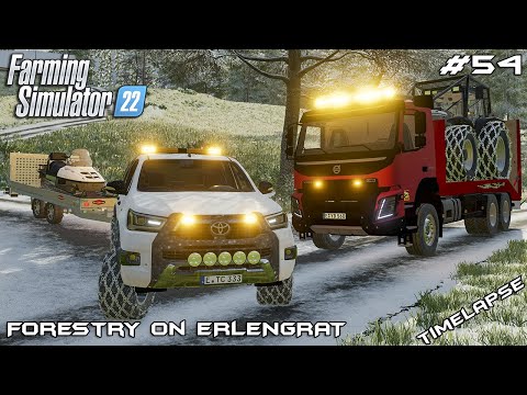 Moving on to the new LOGGING PARCEL | Forestry on ERLENGRAT | Farming Simulator 22 | Episode 54