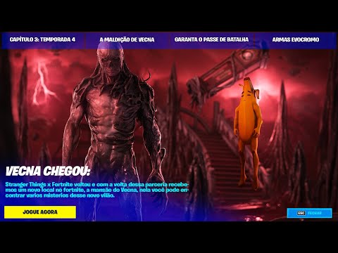 MUDOU TUDO! VECNA CHEGOU no Fortnite ATUALIZAÇÃO 22.10! EVENTO DE HALLOWEEN