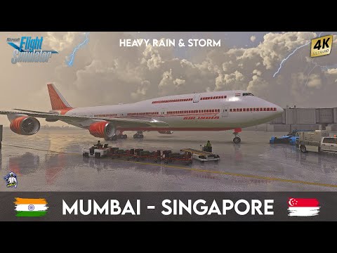Mumbai To Singapore | Microsoft Flight Simulator 2020 | With ATC Calls | Air India | The Game Flix
