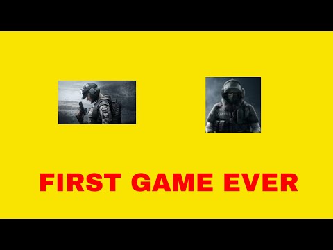 My first time playing rainbow 6 seige