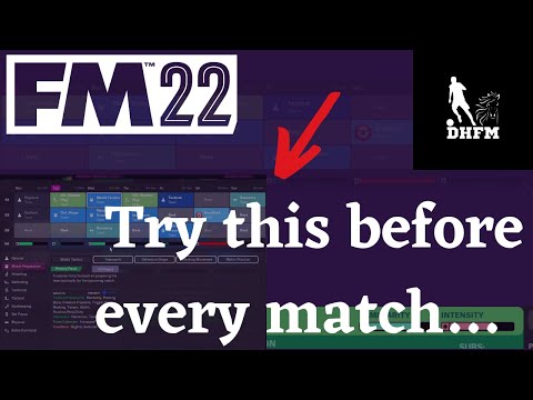 My Football Manager 2022 Match Day Ritual  – Match Preparation