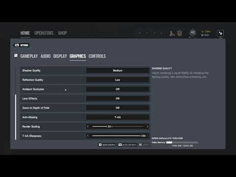 My Rainbow 6 Seige Settings