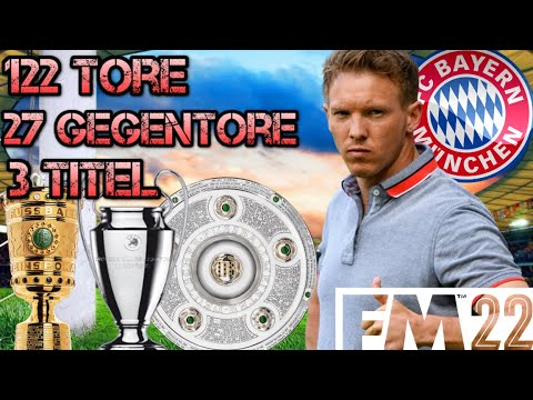 NAGELSMANN'S 4-2-2-2 ist UNGLAUBLICH | Bayern gewinnt Triple | Football Manager 2022 | FM22 tacitcs