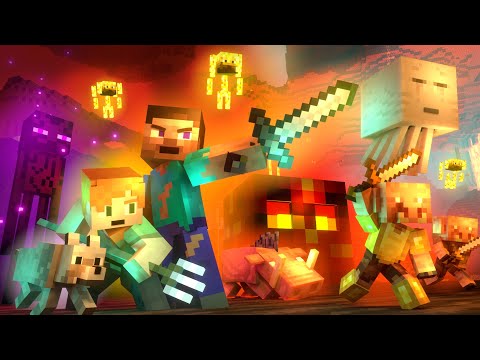 NETHER WAR – Alex and Steve Life (Minecraft Animation)