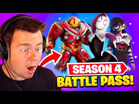 *NEW* CHAPTER 3 Season 4 BATTLEPASS In Fortnite! (100% Unlocked)