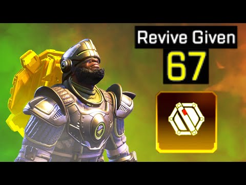 Newcastle + GOLD Knockdown Shield is OP at REVIVES in Apex Legends