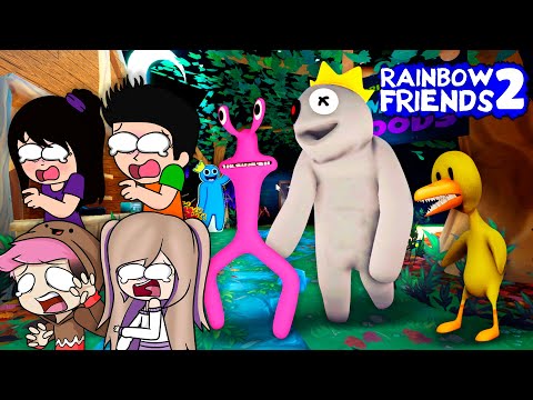 NOS ESCONDEMOS DE LOS RAINBOW FRIENDS CAPITULO 2 🌈 CON LYNA, CHOCOBLOX Y ADRI SF | JONDRES GC