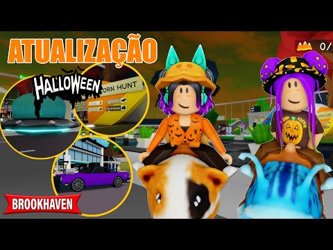 NOVA ATUALIZAÇÃO HALLOWEEN BROOKHAVEN, CAÇA AOS DOCES 🎃| Historinhas Brookhaven RP🏡 | Roblox