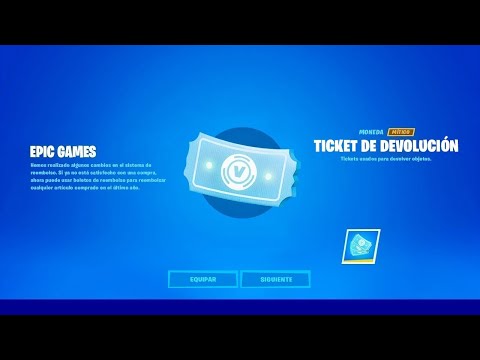 *NUEVO* TICKET de DEVOLUCIÓN GRATIS para TODOS en FORTNITE 😨🔥