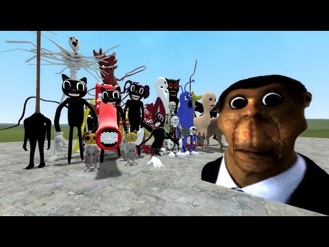 OBUNGA VS ALL TREVOR HENDERSON IN GARRY'S MOD! NEXTBOT OBUNGA PART 2!!! in Garry's Mod!