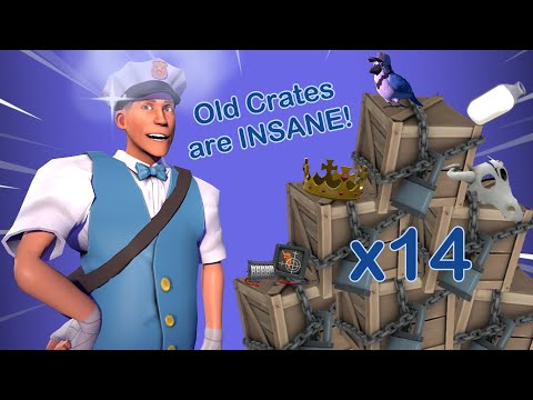 Opening 14 OG TF2 Crates (Insane Strange Weapons!) | Team Fortress 2 Unboxing