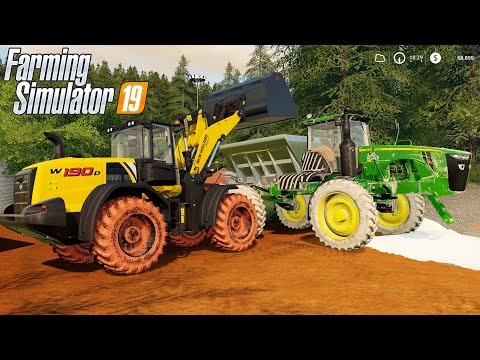 OPERANDO MINHA NOVA PÁ CARREGADEIRA | Farming Simulator 2019 | PONTE FUNDA