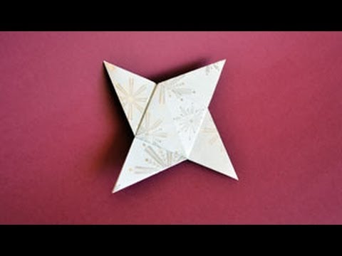 Origami 4-Pointed Star Instructions: www.Origami-Fun.com