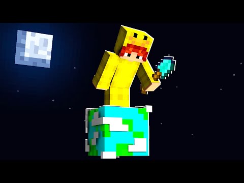 OVERLEVEN Op 1 AARDE BLOK In MINECRAFT!