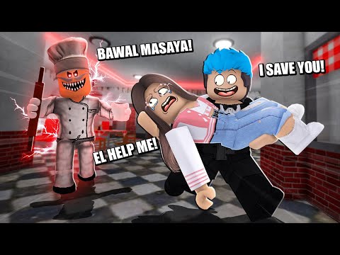 Papa Pizzeria | ROBLOX | TUMAKAS KAMI NG BABAE SA PLAYGROUND!